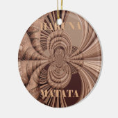 Hakuna Matata Kenya Giraffe Safari Woven Sourveni Keramisch Ornament (Links)