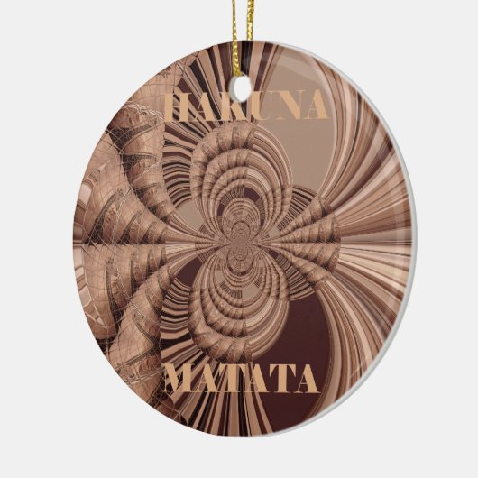 Hakuna Matata Kenya Giraffe Safari Woven Sourveni Keramisch Ornament (Links)