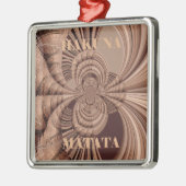 Hakuna Matata Kenya Giraffe Safari Woven Sourveni Metalen Ornament (Links)