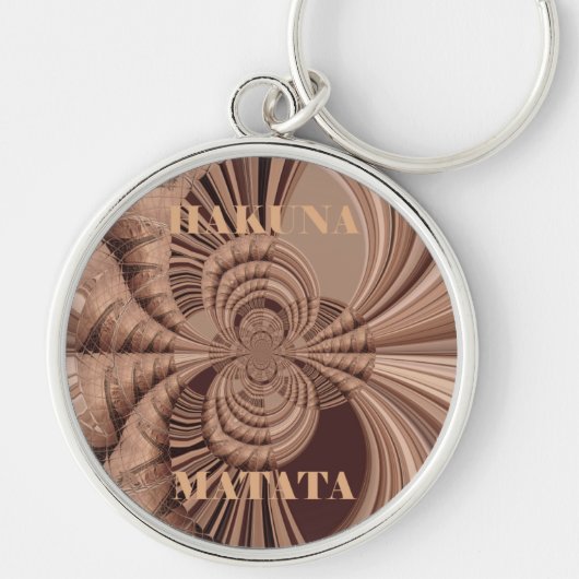 Hakuna Matata Kenya Giraffe Safari Woven Sourveni Sleutelhanger (Voorkant)