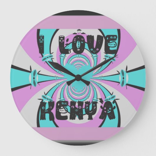 Hakuna Matata Kenya Grote Klok (Voorkant)