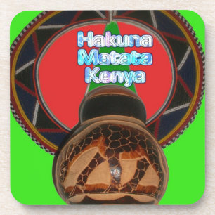 Hakuna Matata Kenya Kunstdruk Bier Onderzetter