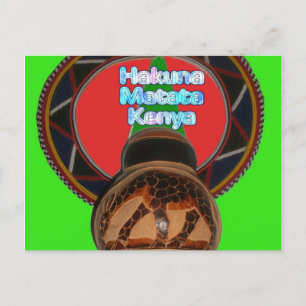 Hakuna Matata Kenya Kunstdruk Briefkaart
