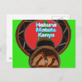 Hakuna Matata Kenya Kunstdruk Briefkaart (Voorkant / Achterkant)