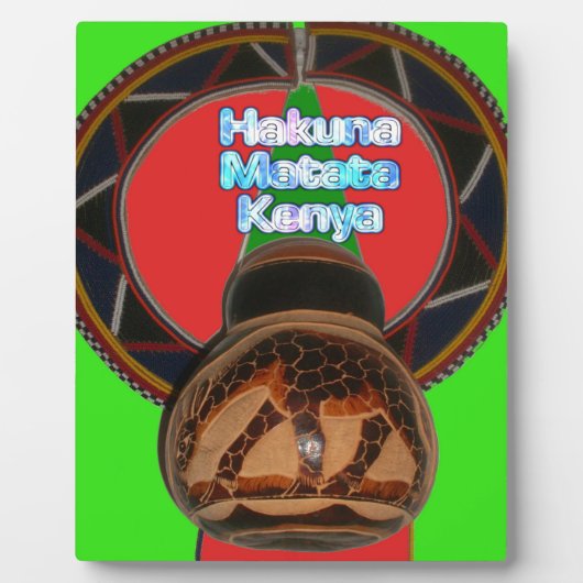 Hakuna Matata Kenya Kunstdruk Fotoplaat (Voorkant)
