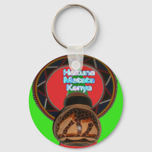Hakuna Matata Kenya Kunstdruk Sleutelhanger