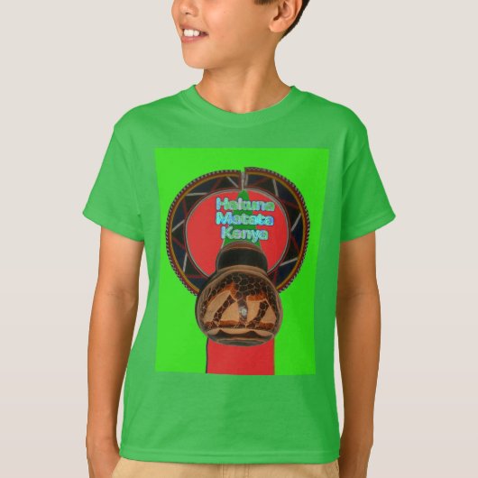 Hakuna Matata Kenya Kunstdruk T-shirt (Voorkant)