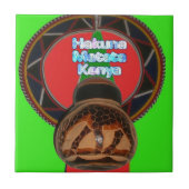 Hakuna Matata Kenya Kunstdruk Tegeltje (Voorkant)