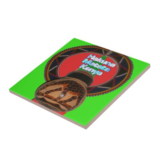 Hakuna Matata Kenya Kunstdruk Tegeltje (Zijkant)