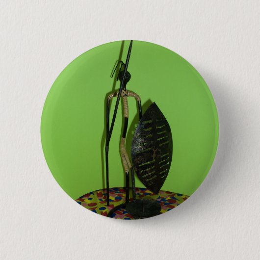 Hakuna Matata Kenya Maasai.JPG Ronde Button 5,7 Cm (Voorkant)