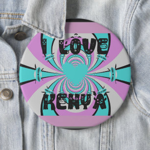 Hakuna Matata Kenya Ronde Button 6,0 Cm