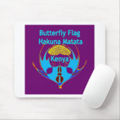 Hakuna Matata Kenya - Vlinderkunst Afdrukken/Grafi Muismat (Met muis)