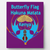 "Hakuna Matata Kenya" Vlinderkunst Print/Grafisch Fotoplaat (Voorkant)