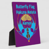 "Hakuna Matata Kenya" Vlinderkunst Print/Grafisch Fotoplaat (Zijkant)