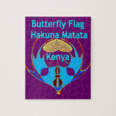 "Hakuna Matata Kenya" Vlinderkunst Print/Grafisch Legpuzzel (Verticaal)