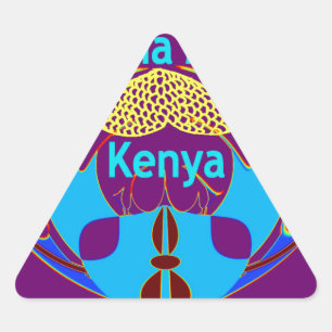 "Hakuna Matata Kenya" Vlinderkunst Print/Grafisch Sticker