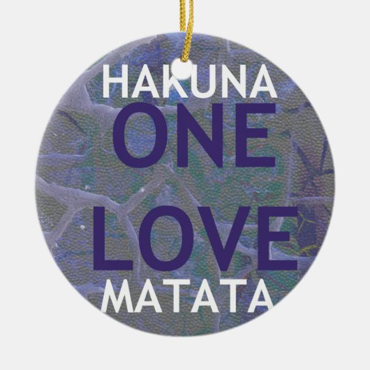 HAKUNA MATATA KERAMISCH ORNAMENT (Voorkant)