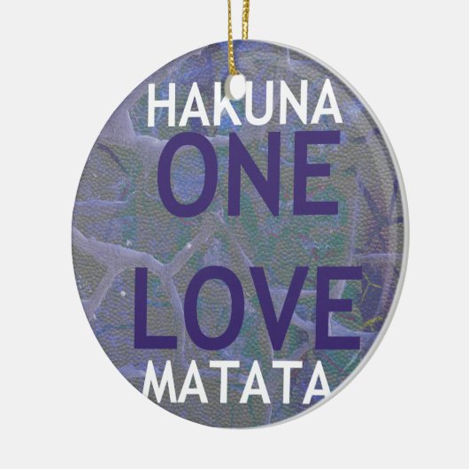 HAKUNA MATATA KERAMISCH ORNAMENT (Links)