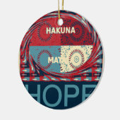 Hakuna matata keramisch ornament (Links)