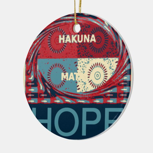 Hakuna matata keramisch ornament (Links)