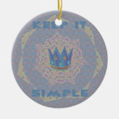 Hakuna matata keramisch ornament (Voorkant)