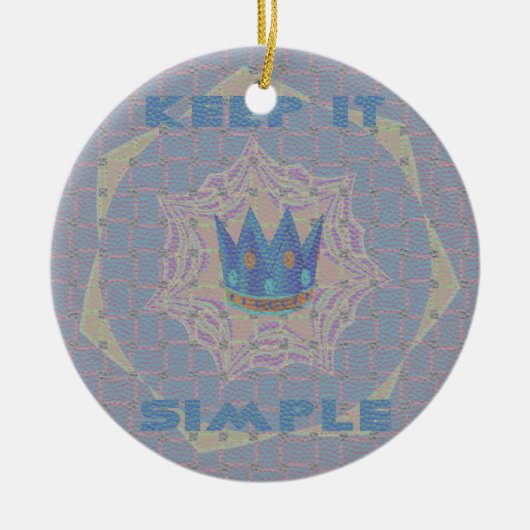 Hakuna matata keramisch ornament (Voorkant)