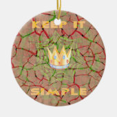 Hakuna matata keramisch ornament (Voorkant)