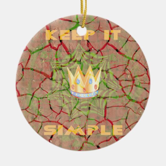 Hakuna matata keramisch ornament (Voorkant)