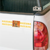 Hakuna Matata Lady Bumpersticker (Op Truck)