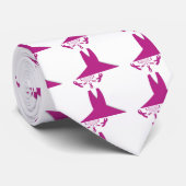 Hakuna Matata Latest Breast Cancer Awareness Ribon Stropdas (Opgerold)