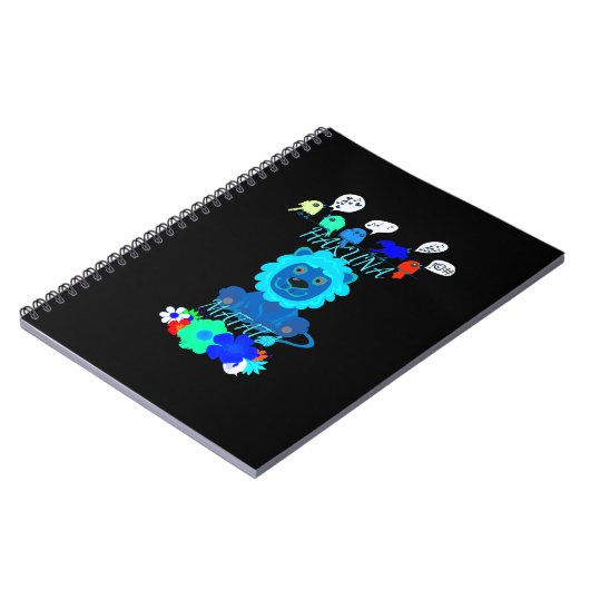 Hakuna Matata Leeuw Kunstprint Notitieboek (Linkerzijde)