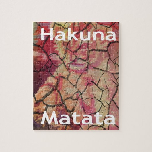 Hakuna Matata Leeuwenwel Design Legpuzzel (Verticaal)
