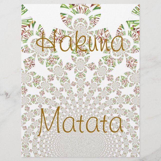 Hakuna Matata Letterhead (Voorkant)