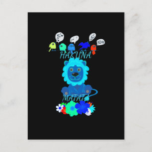 Hakuna Matata Lion Art Print Briefkaart