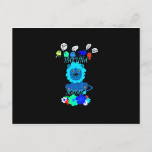 Hakuna Matata Lion Art Print Briefkaart