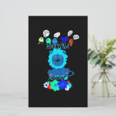 Hakuna Matata Lion Art Print Briefpapier (Staand voorkant)