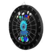 Hakuna Matata Lion Art Print Dartbord (Voorkant Rechts)