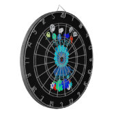 Hakuna Matata Lion Art Print Dartbord (Voorkant Links)