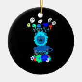 Hakuna Matata Lion Art Print Keramisch Ornament (Voorkant)