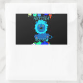 Hakuna Matata Lion Art Print Rechthoekige Sticker (Tas)