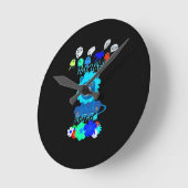 Hakuna Matata Lion Art Print Ronde Klok (Hoek)