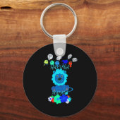 Hakuna Matata Lion Art Print Sleutelhanger (Voorkant)