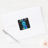 Hakuna Matata Lion Art Print Vierkante Sticker (Envelop)