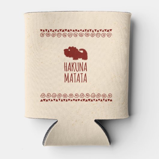 Hakuna Matata Lion Blikjeskoeler (Voorkant)