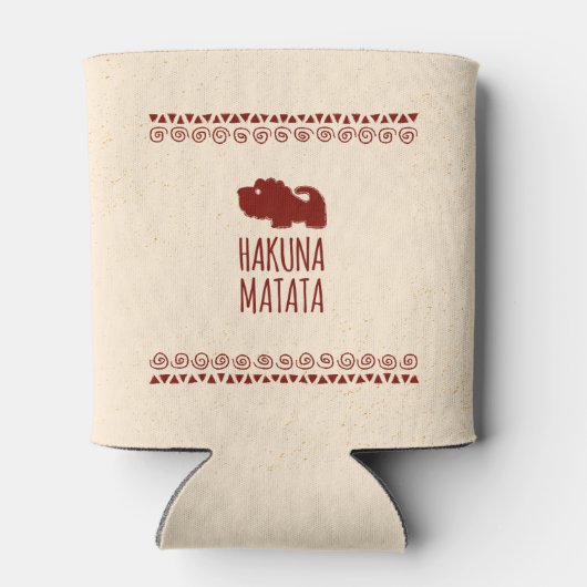 Hakuna Matata Lion Blikjeskoeler (Achterkant)