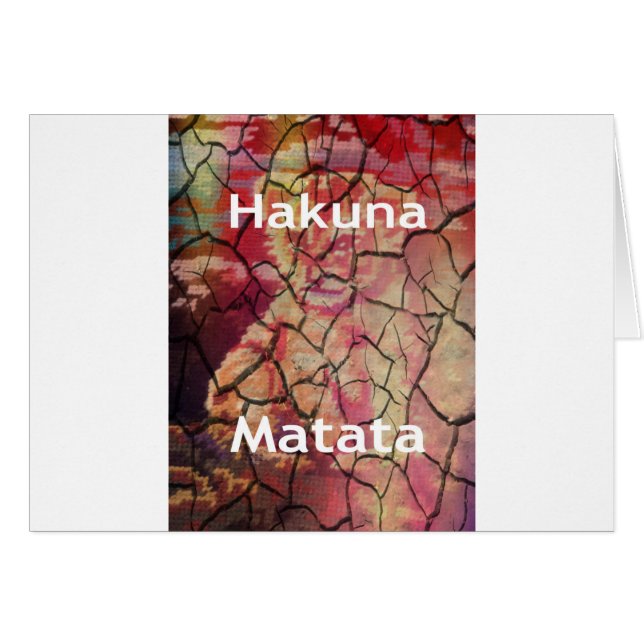 Hakuna Matata Lion Cub Design (Voorkant Horizontaal)