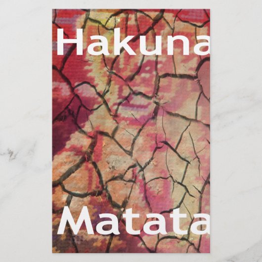 Hakuna Matata Lion Cub Design Briefpapier (Voorkant)