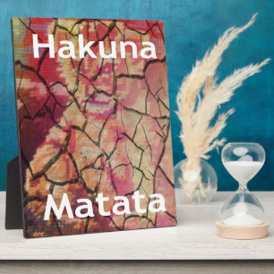 Hakuna Matata Lion Cub Design Fotoplaat