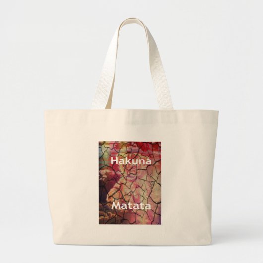Hakuna Matata Lion Cub Design Grote Tote Bag (Voorkant)