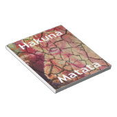 Hakuna Matata Lion Cub Design Notitieblok (Schuin)